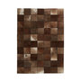Voir la diapositive 1 : Paris Prix Tapis Patchwork en Cuir Fait Main  Voila  Marron