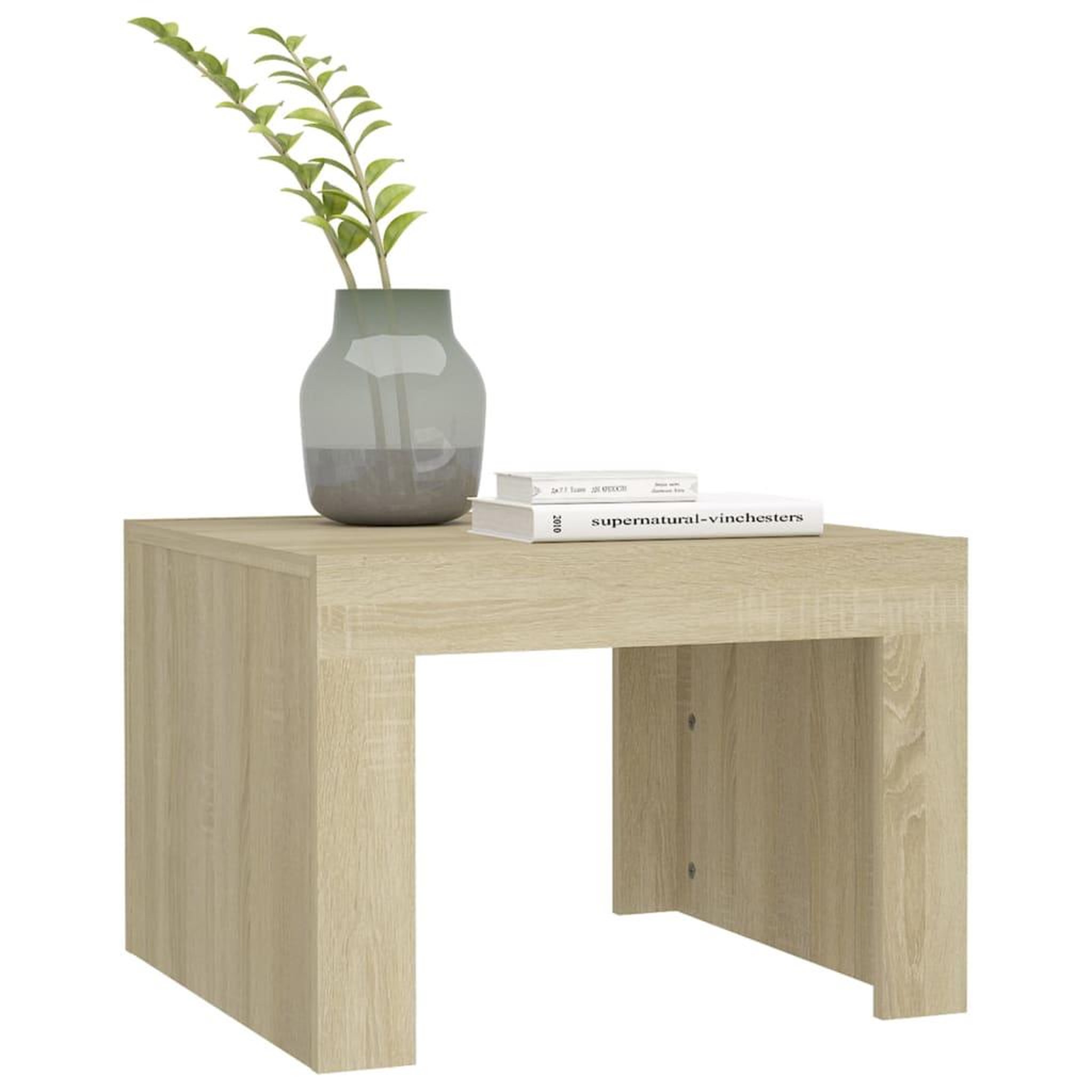 Voir la diapositive 4 : VIDAXL Table basse Chene sonoma 50x50x35 cm Bois d'ingenierie