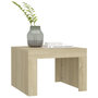 Voir la diapositive 4 : VIDAXL Table basse Chene sonoma 50x50x35 cm Bois d'ingenierie