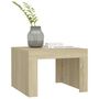 Voir la diapositive 4 : VIDAXL Table basse Chene sonoma 50x50x35 cm Bois d'ingenierie