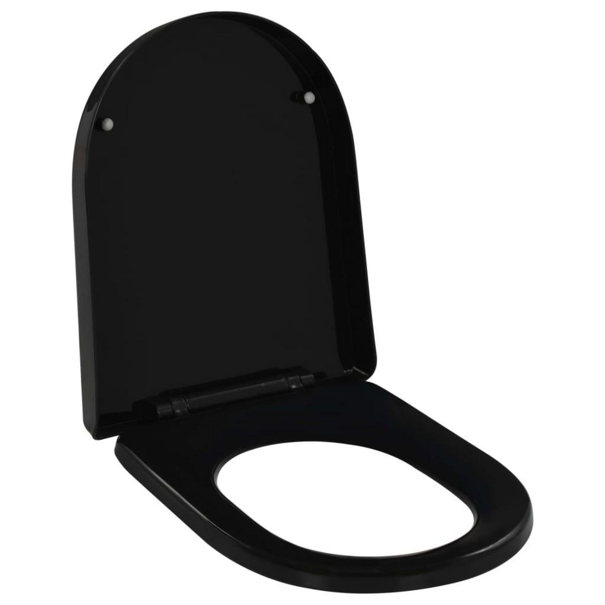VIDAXL Abattant WC a fermeture en douceur Liberation rapide Noir