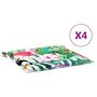 Voir la diapositive 2 : VIDAXL Coussins de chaise de jardin lot de 4 multicolore 40x40x3 cm