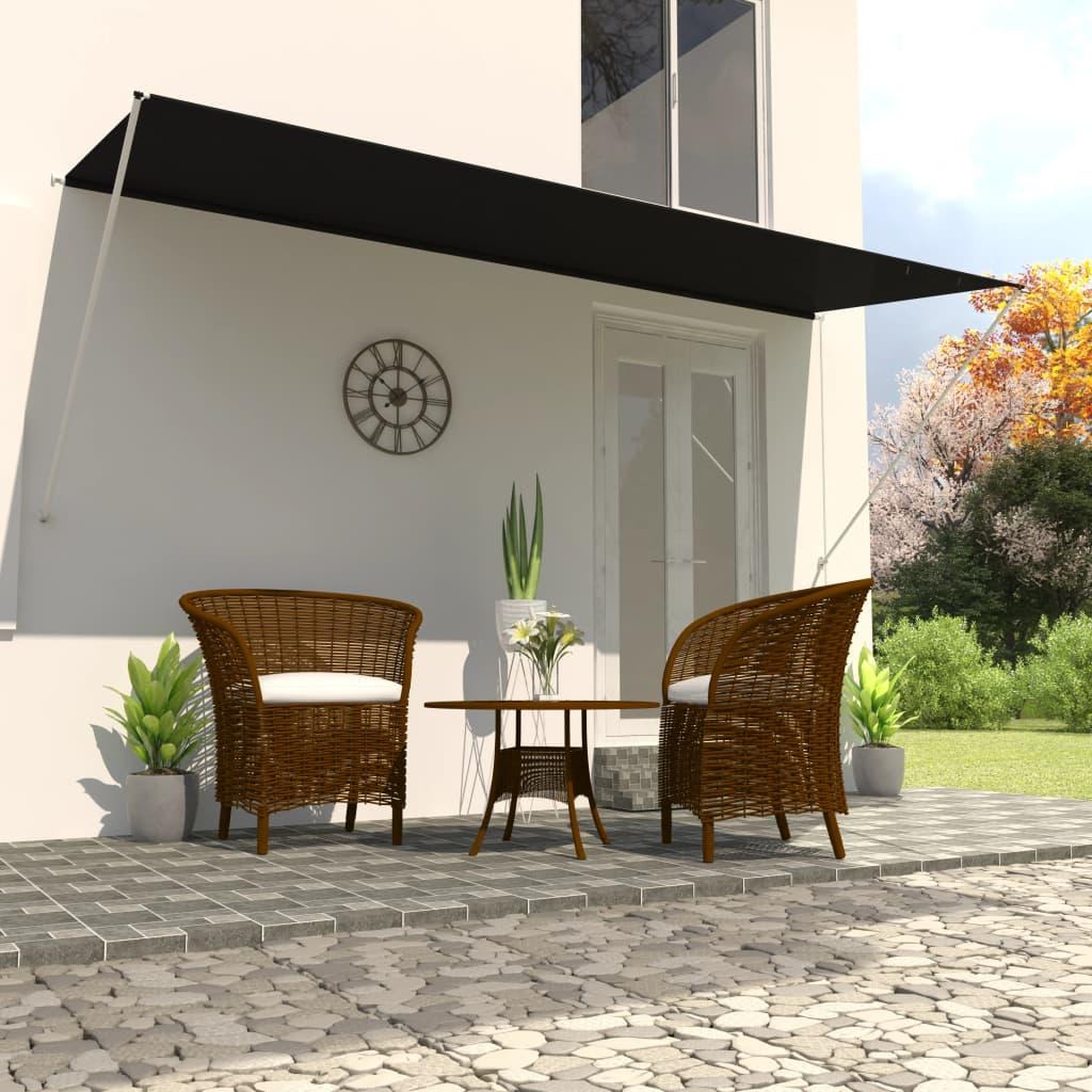 Voir la diapositive 1 : VIDAXL Auvent retractable 400x150 cm Anthracite