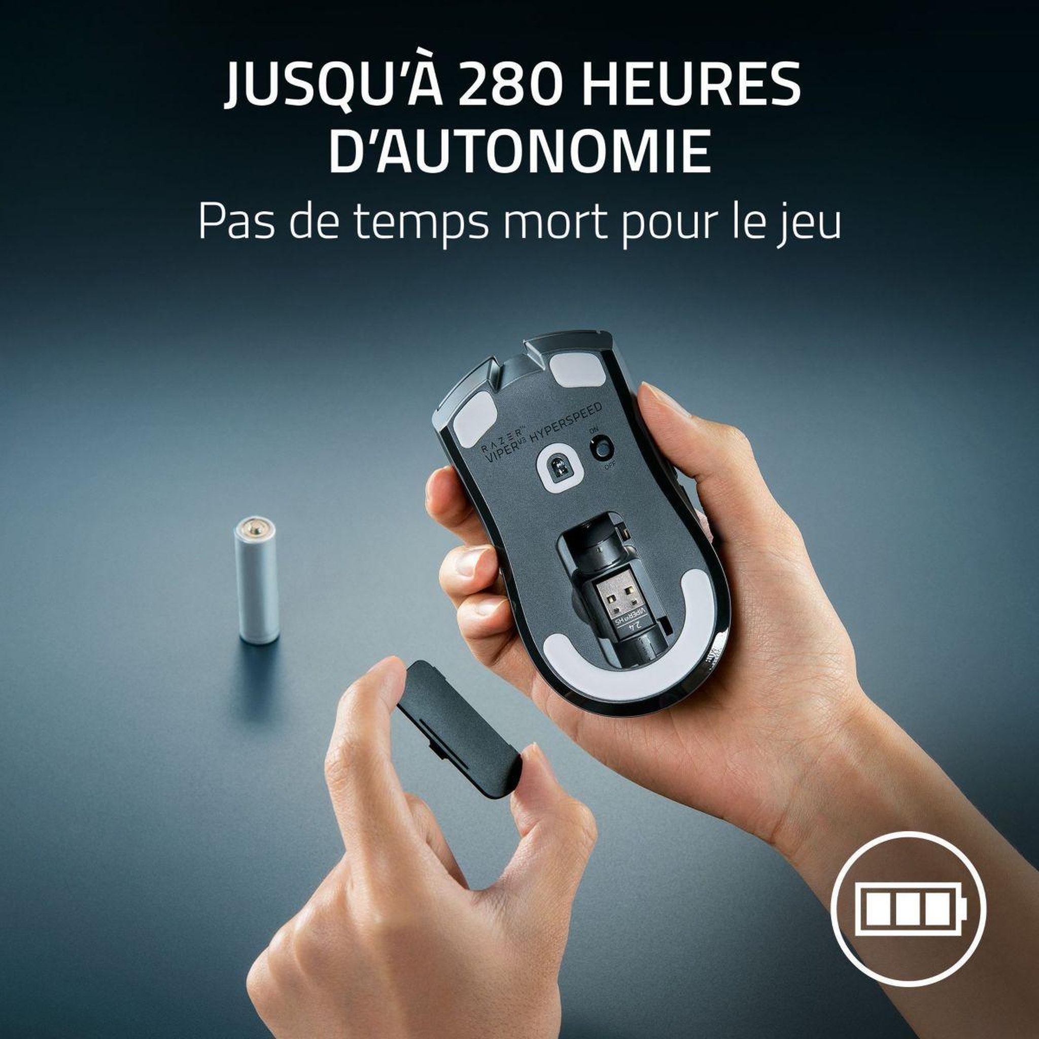 Voir la diapositive 5 : Razer Souris gamer sans fil viper v3 hyperspeed