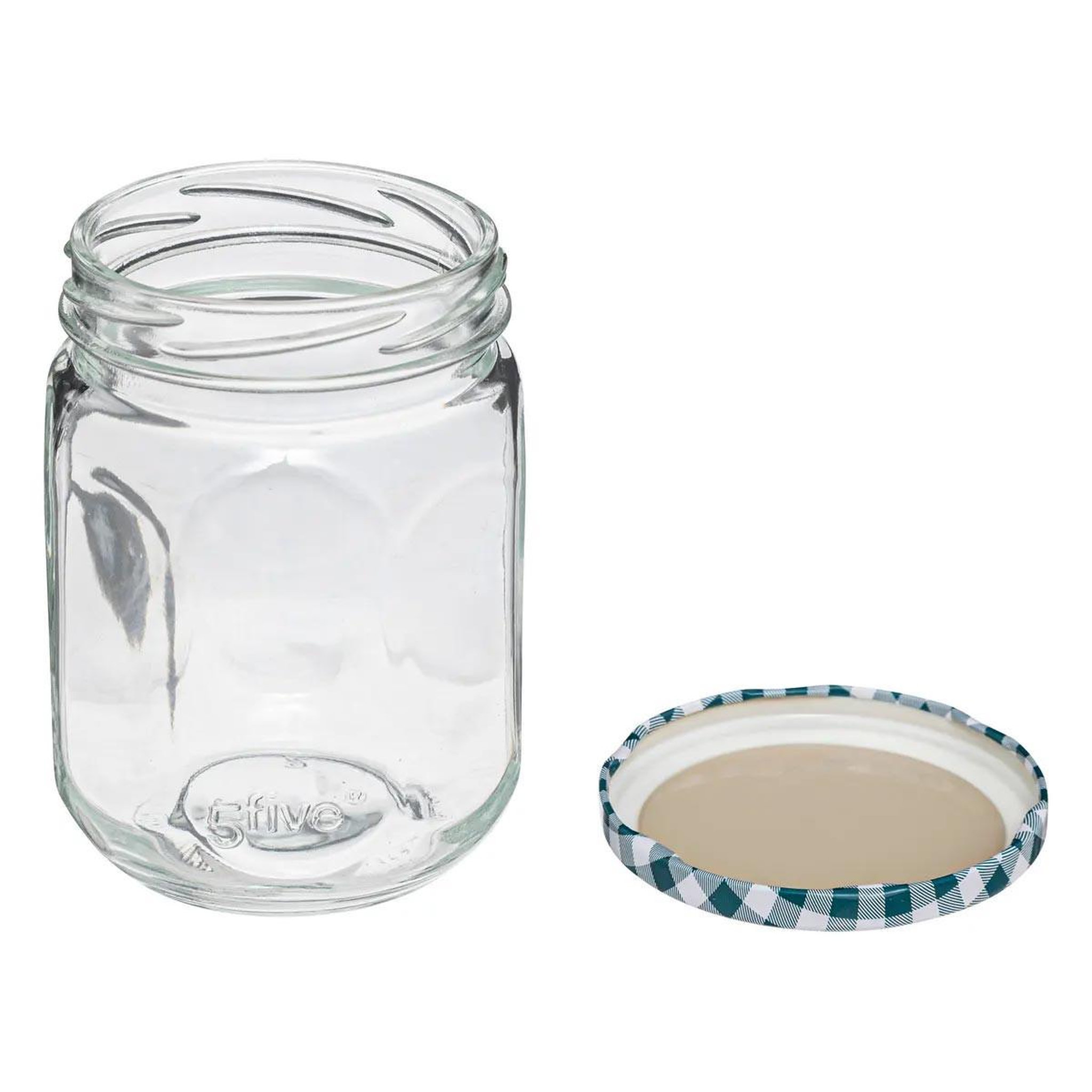 Voir la diapositive 3 : FIVE Lot de 6 Pots à Confiture en Verre  Jarro  0,5L Transparent