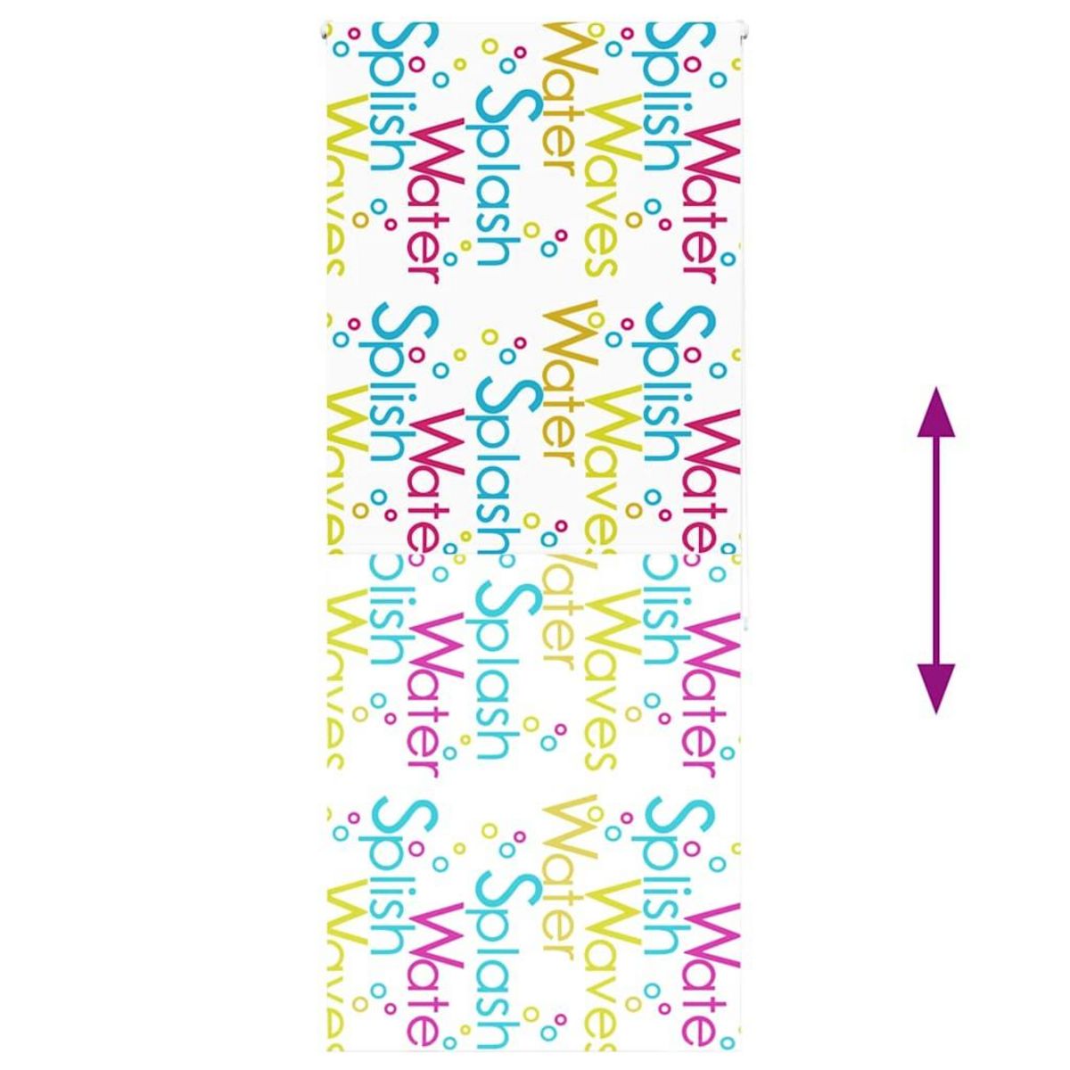 VIDAXL Store enrouleur de douche 110x240 cm largeur du tissu 106 cm