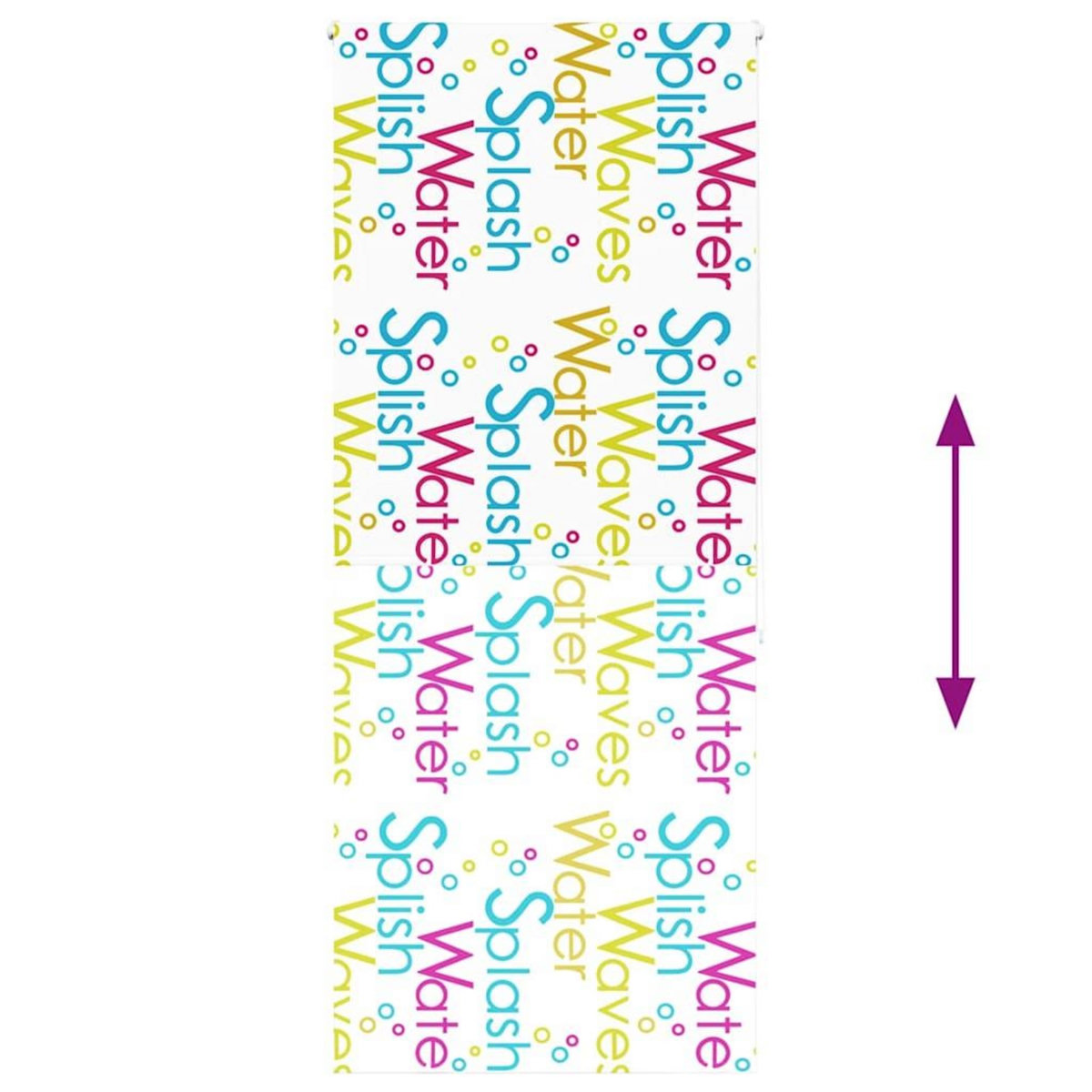 VIDAXL Store enrouleur de douche 110x240 cm largeur du tissu 106 cm