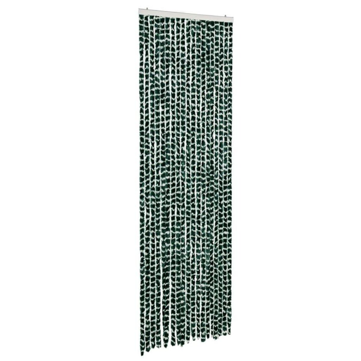 VIDAXL Moustiquaire Vert et blanc 56x185 cm Chenille