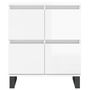 Voir la diapositive 5 : VIDAXL Buffet Blanc brillant 60x35x70 cm Bois d'ingenierie