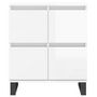 Voir la diapositive 5 : VIDAXL Buffet Blanc brillant 60x35x70 cm Bois d'ingenierie