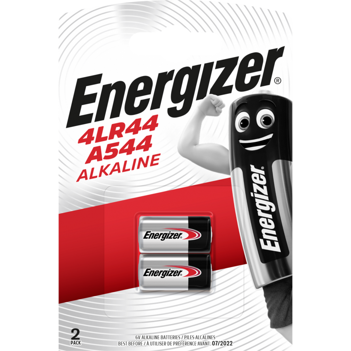 Energizer Lot de 2 piles alcaline a544, 6 V, ENERGIZER