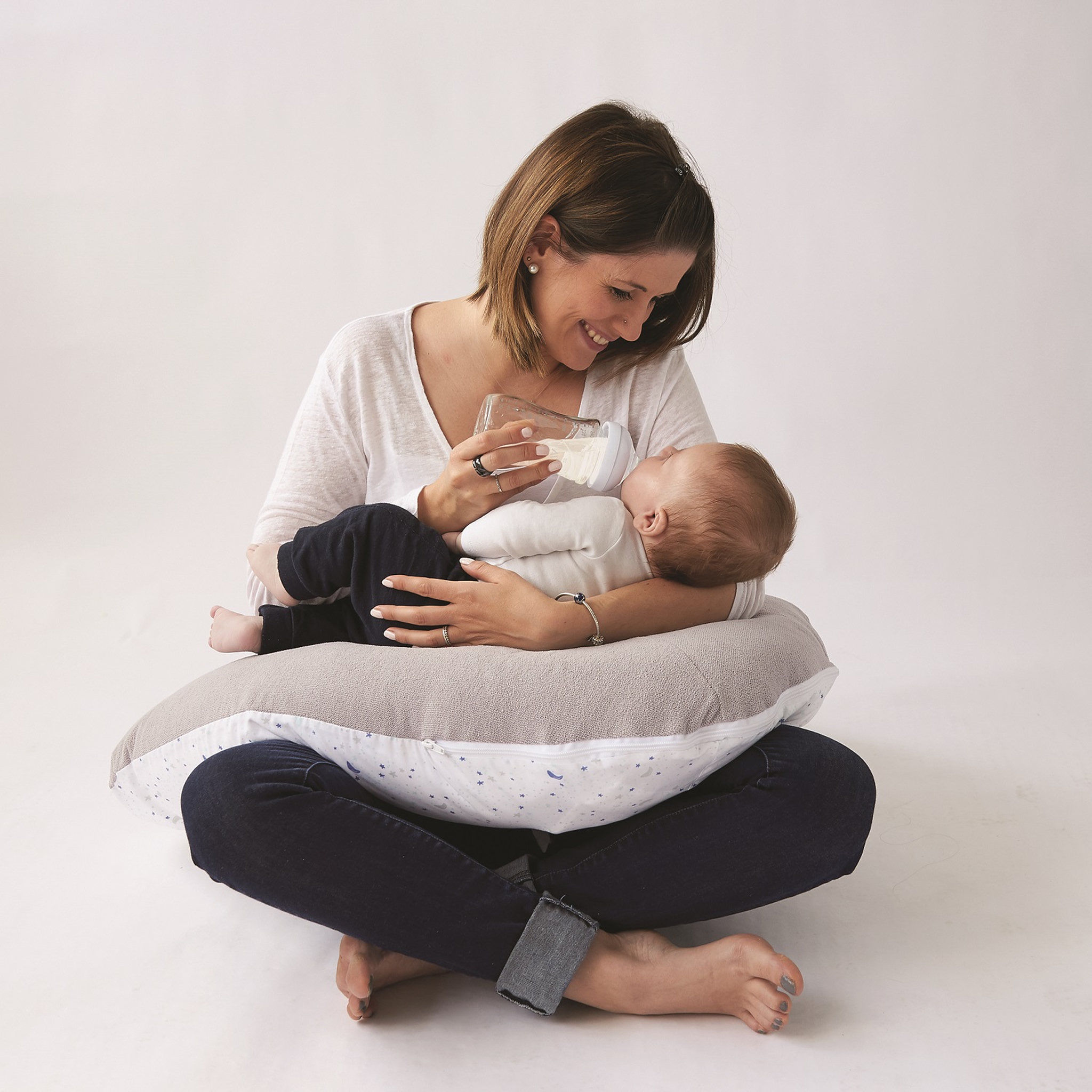 Voir la diapositive 5 : TINEO Coussin de maternité évolutif Multirelax - éponge microfibre