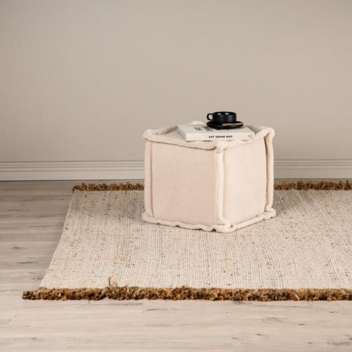 Paris Prix Tapis Déco en Jute  Emilio  160x230cm Naturel