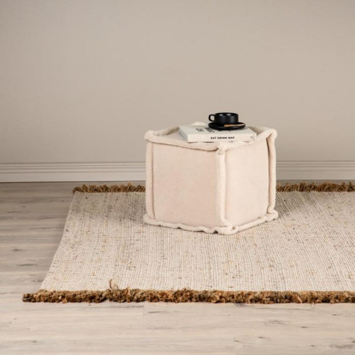 Paris Prix Tapis Déco en Jute  Emilio  160x230cm Naturel