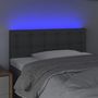 Voir la diapositive 3 : VIDAXL Tete de lit a LED Gris fonce 100x5x78/88 cm Tissu