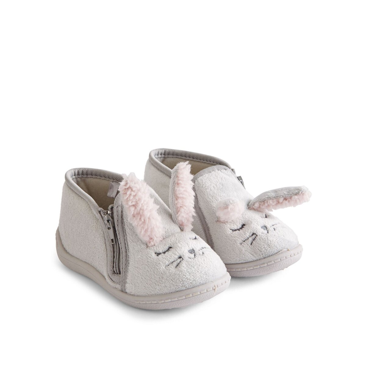 IN EXTENSO Chaussons velours lapin bébé fille