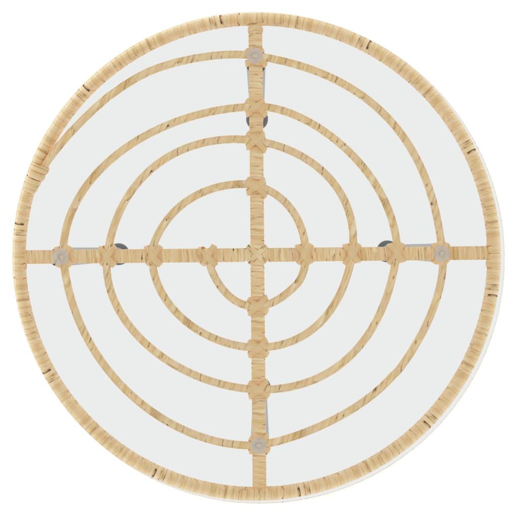 Voir la diapositive 4 : VIDAXL Table de salle a manger Ø55 cm Verre trempe et acier