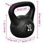 Voir la diapositive 4 : VIDAXL Kettlebell 10 kg