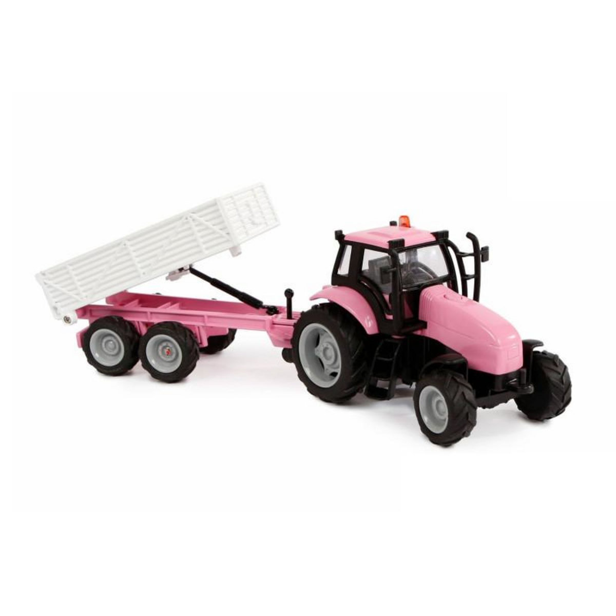 GLOB KIDS Kids Globe Die-cast Tactor with Trailer - Pink