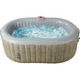 Voir la diapositive 1 : Habitat et Jardin Spa ovale en PVC  Paris  - 2 places -  Marron/ Gris clair
