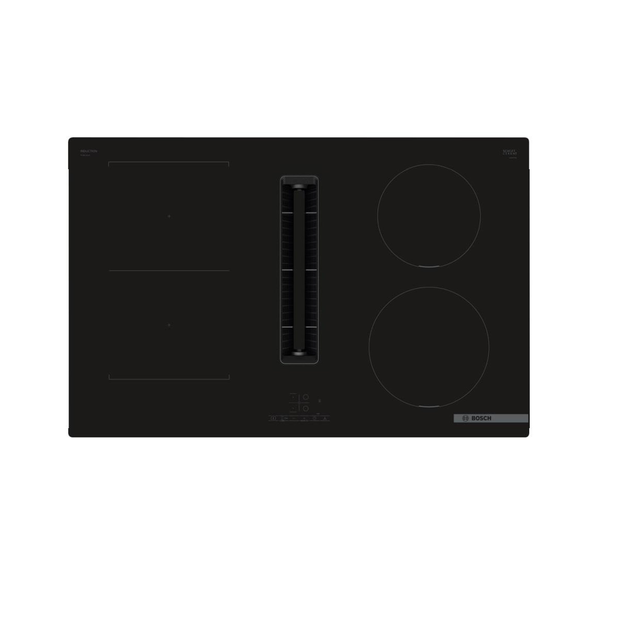 BOSCH Table de cuisson aspirante induction 80cm 4 feux - pvs811b16e
