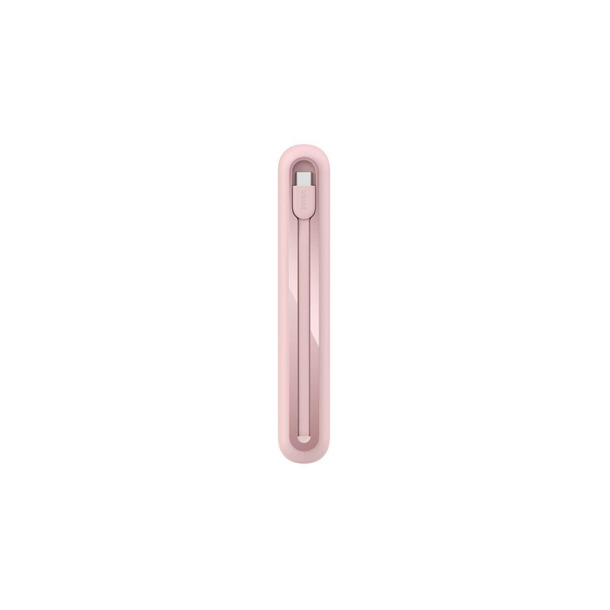 Voir la diapositive 4 : Belkin Batterie externe 20000 mAh avec cable USB-C intégre pink