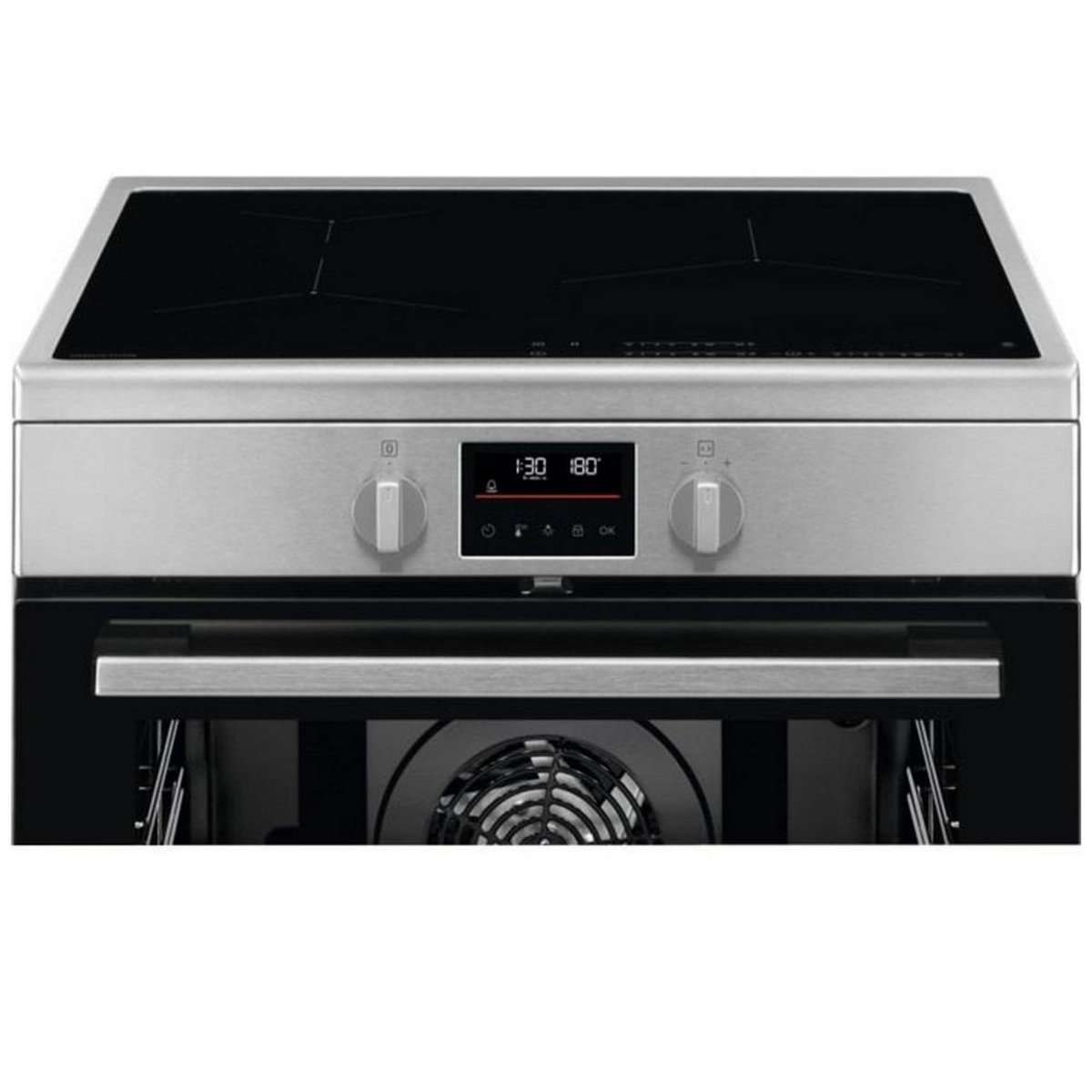 ELECTROLUX Cuisinière induction a+ 73l 3 feux, série 500 surroundcook, inox - LKI64890BX