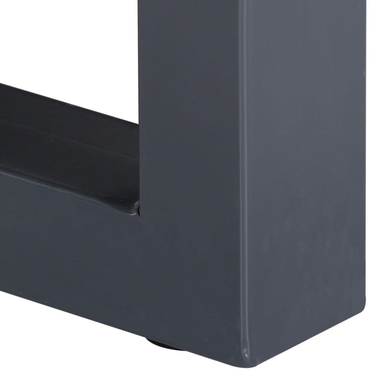 VIDAXL Table basse avec bord naturel Gris 60x60x40 cm Bois d'acacia