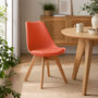 Voir la diapositive 2 : TOILINUX Lot de 4 chaises design scandinave BAYA