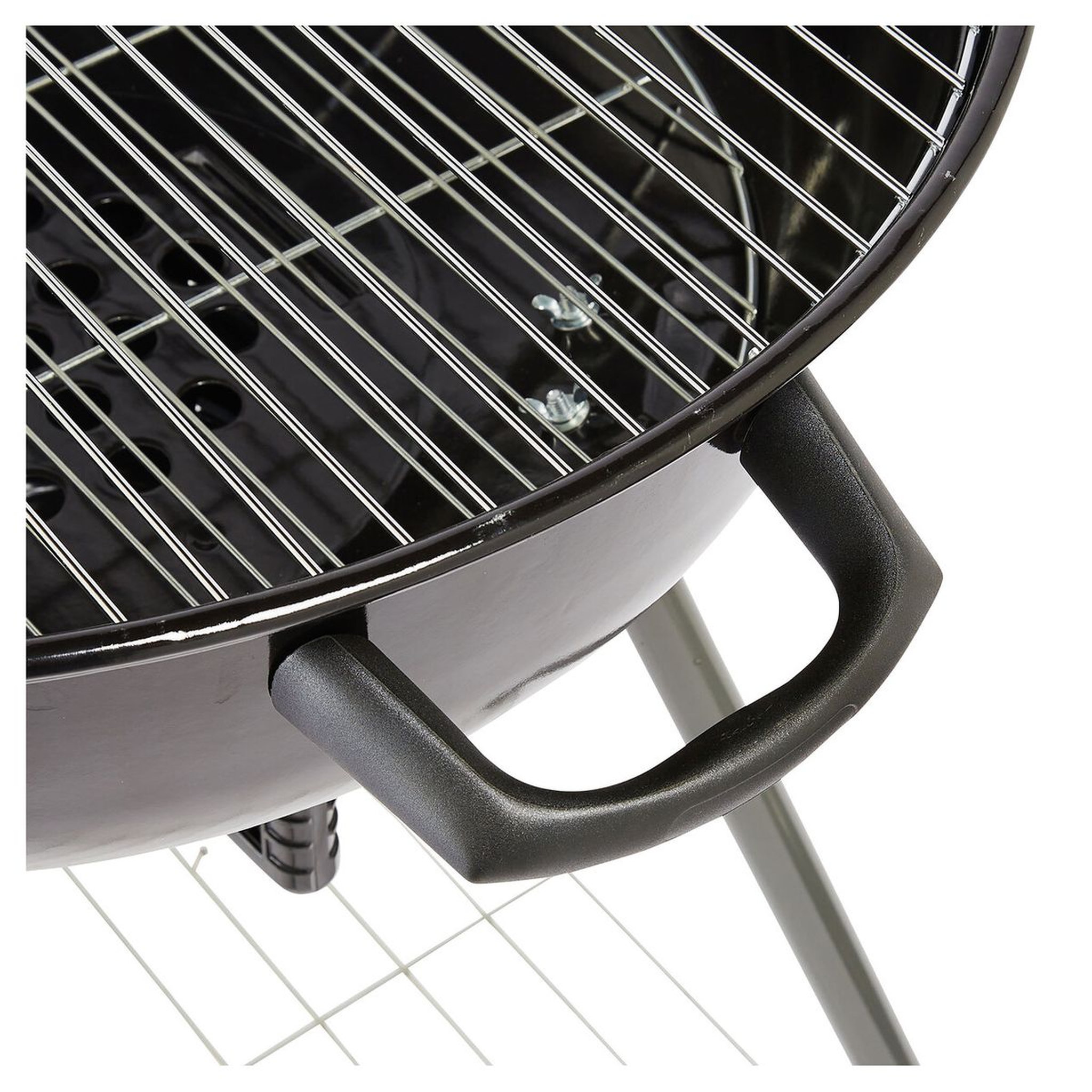 Voir la diapositive 4 : GARDENSTAR Barbecue charbon de bois en acier émaillé KETTLE