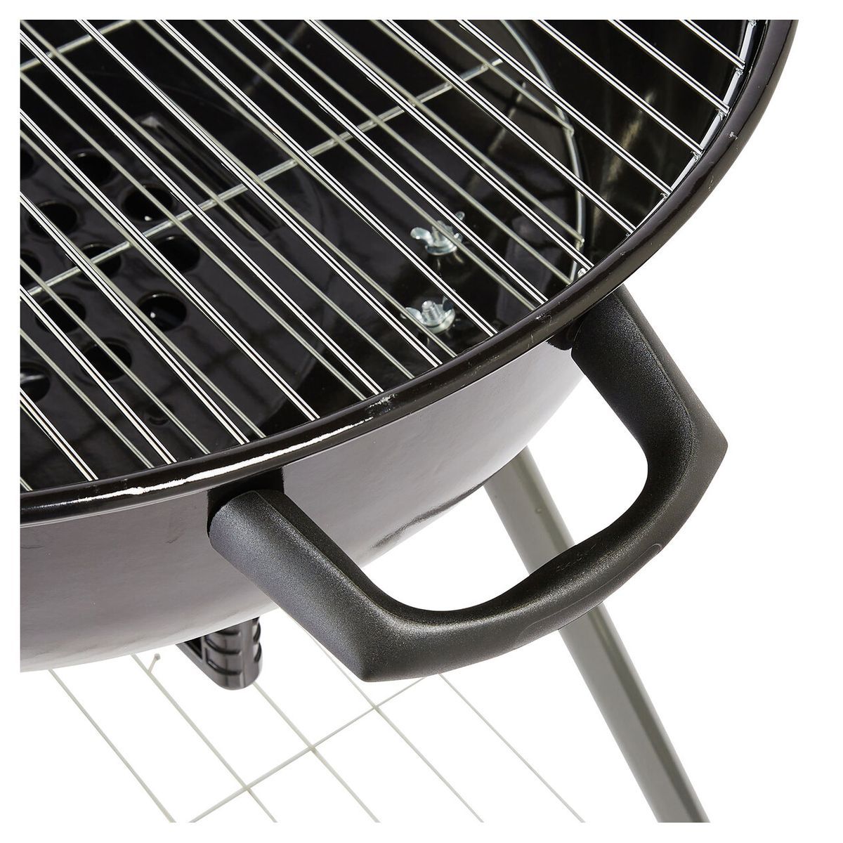 GARDENSTAR Barbecue charbon de bois en acier émaillé KETTLE