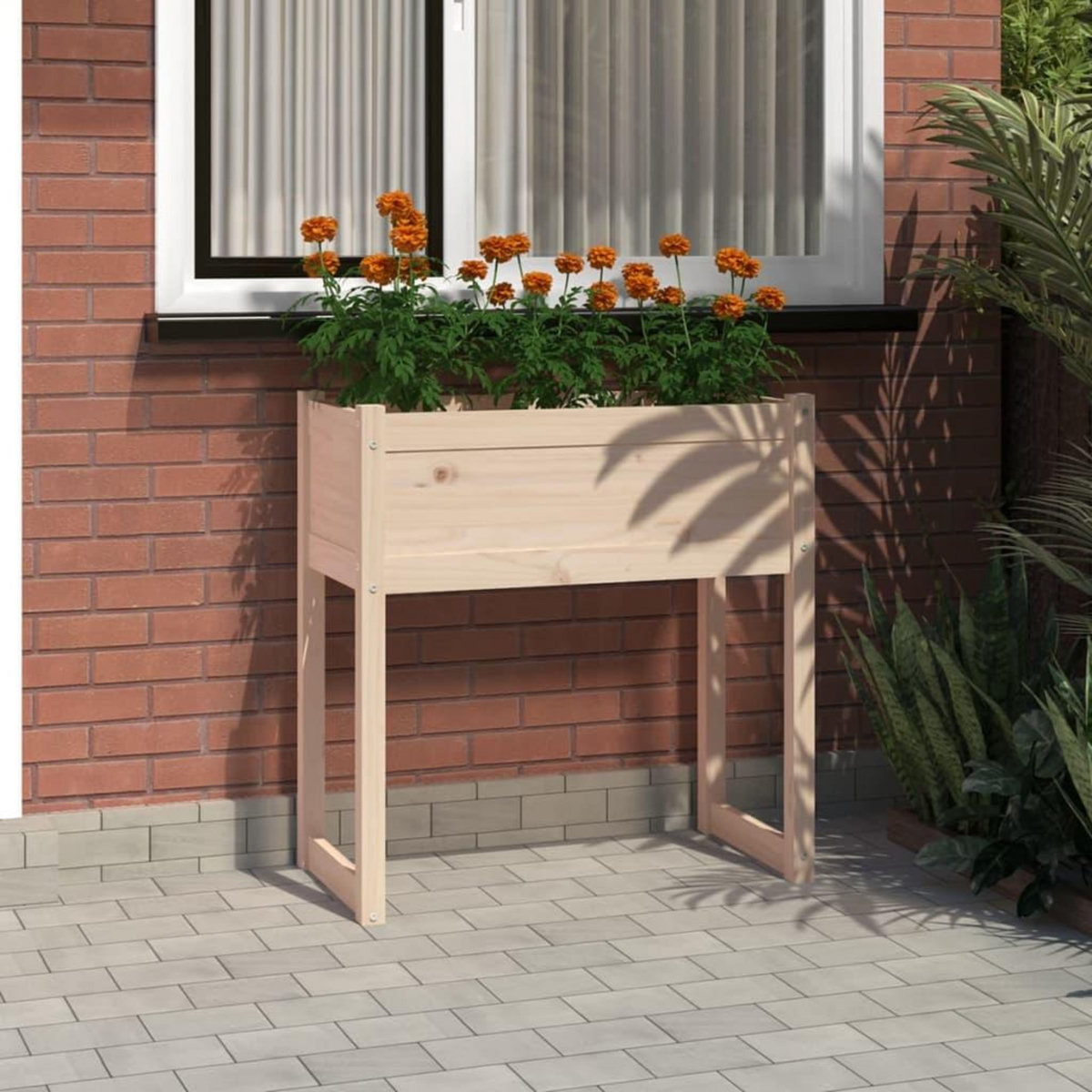 VIDAXL Jardiniere 78x40x81 cm Bois massif de pin