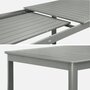 Voir la diapositive 5 : SWEEEK Table de jardin SEATTLE extensible aluminium, 10 places, 227 / 290 x 100 x 75 cm
