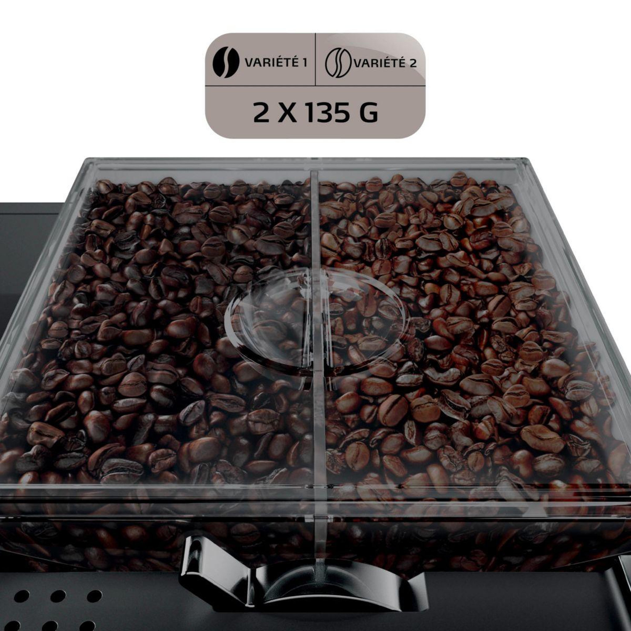 Voir la diapositive 3 : Melitta Expresso Broyeur Latte Select argent 630-211 EU