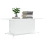 Voir la diapositive 3 : VIDAXL Table basse blanc 102x55,5x40 cm bois d'ingenierie