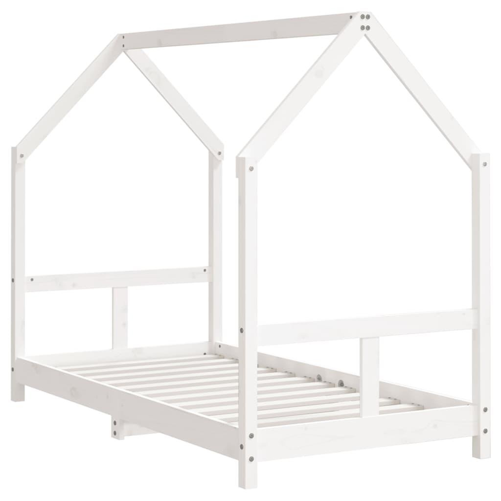 Voir la diapositive 3 : VIDAXL Cadre de lit pour enfant blanc 80x160 cm bois de pin massif