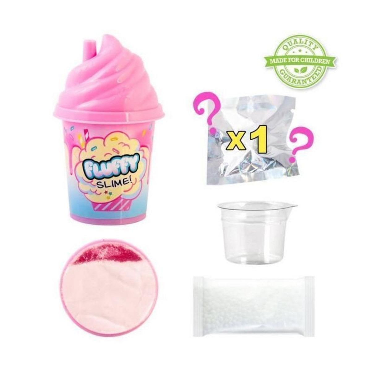 Canal Toys SO DIY So Slime Fluffy Slime Shaker couleur aleatoire - Decouvre une nouvelle texture de slime !