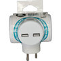 Voir la diapositive 4 : WATT AND CO Multiprise Biplite 2x16A rotative + USB 2.4A Blanc