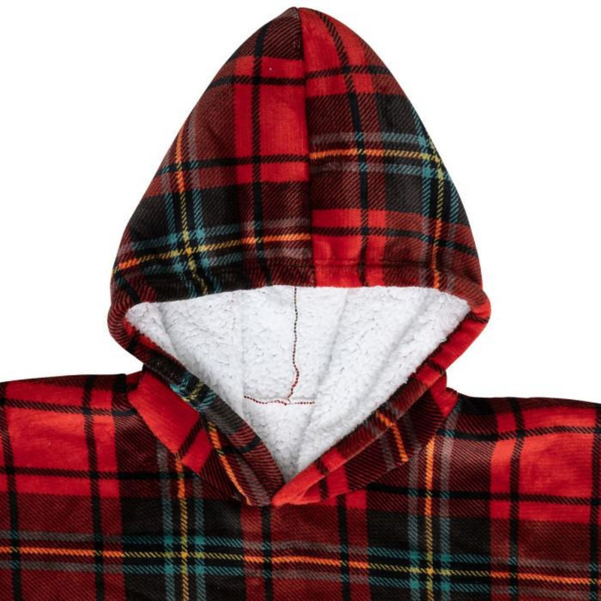 ATMOSPHERA Plaid Sweat Manche  Flan  85x118cm Tartan
