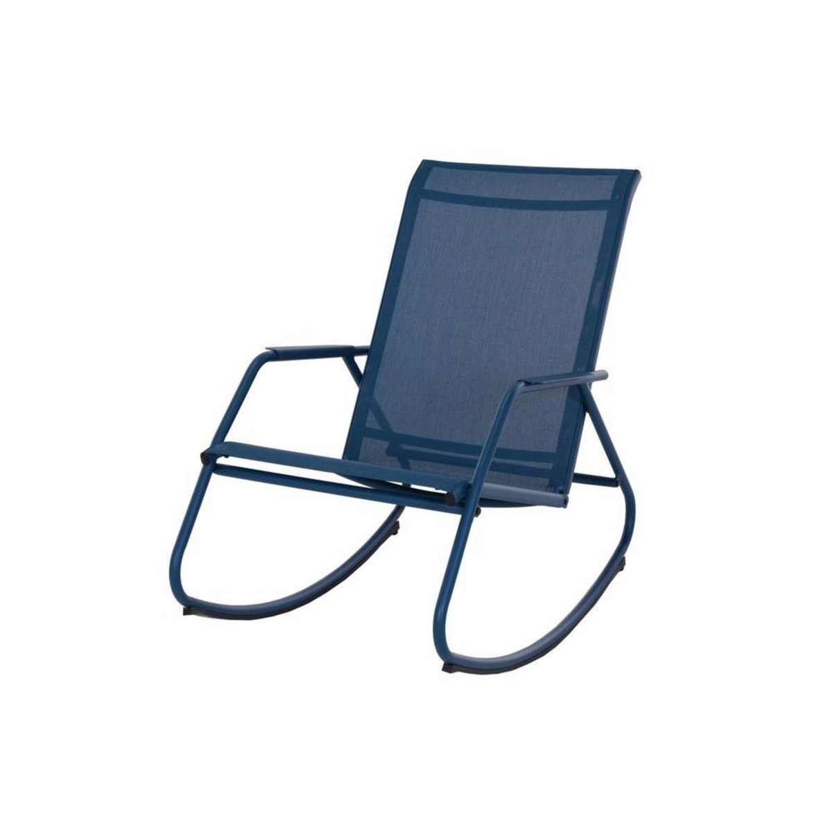 Proloisirs Fauteuil basculant de jardin Noa Rocking - bleu/bleu 61 x 90 x 100 cm