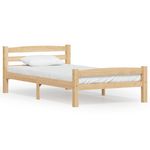 VIDAXL Cadre de lit sans matelas bois de pin massif 90x200 cm