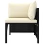 Voir la diapositive 4 : VIDAXL Salon de jardin 9 pcs avec coussins Resine tressee Noir