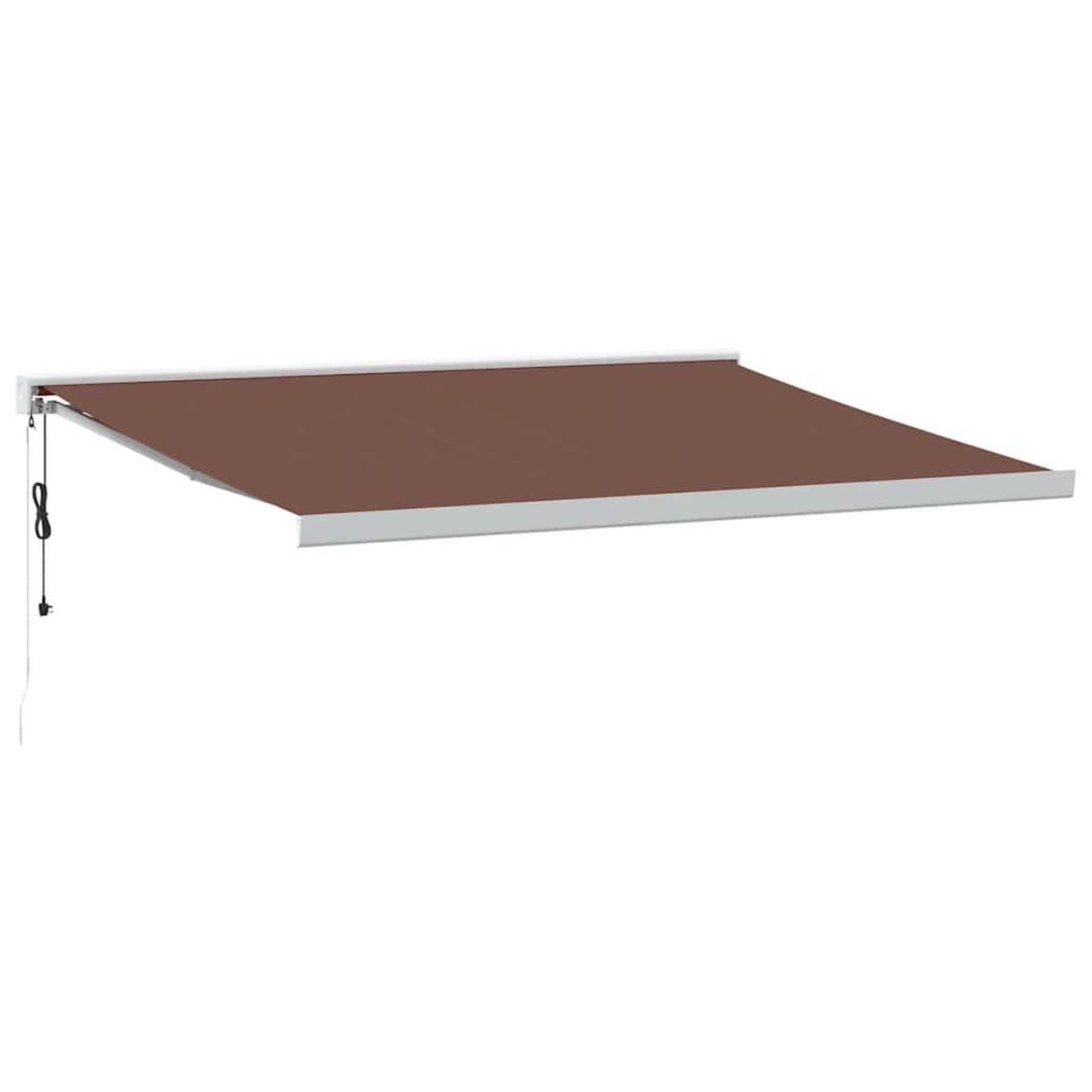 Voir la diapositive 2 : VIDAXL Auvent retractable automatique marron 400x300 cm