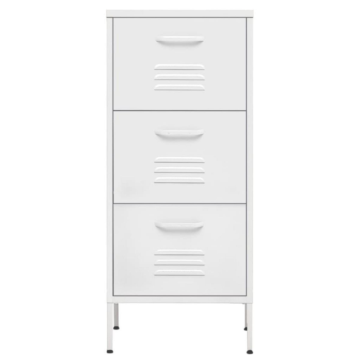 VIDAXL Armoire de rangement Blanc 42,5x35x101,5 cm Acier