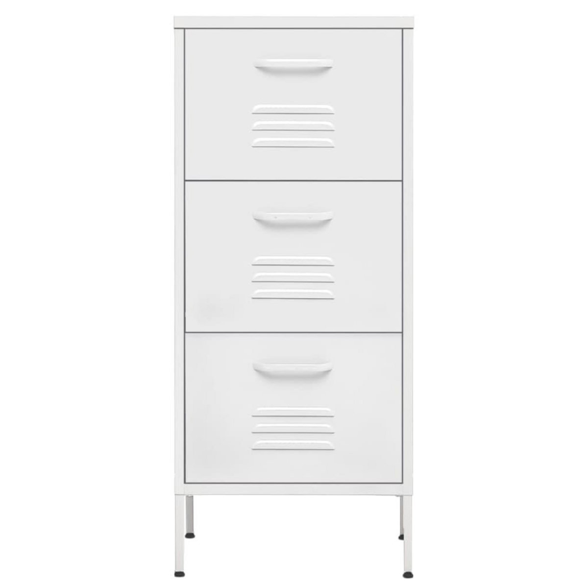 VIDAXL Armoire de rangement Blanc 42,5x35x101,5 cm Acier
