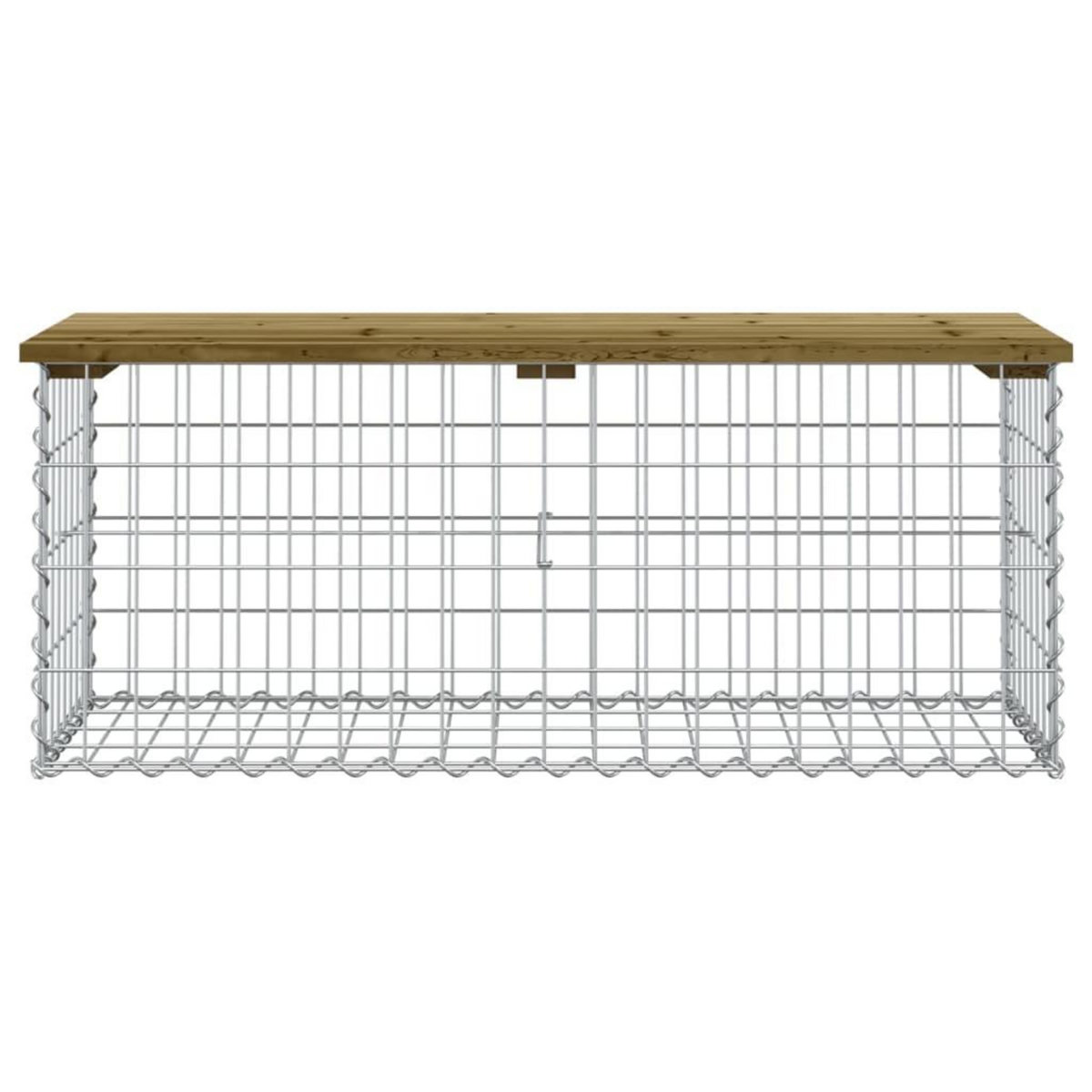 VIDAXL Banc de jardin design gabion 103x44x42 cm bois de pin impregne
