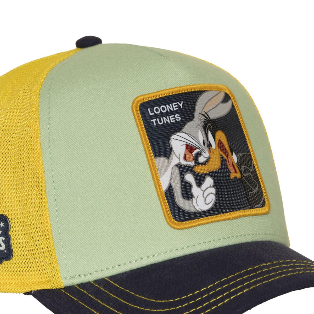 CAPSLAB Casquette trucker premium filet et patch Looney Tunes Bugs and Daffy