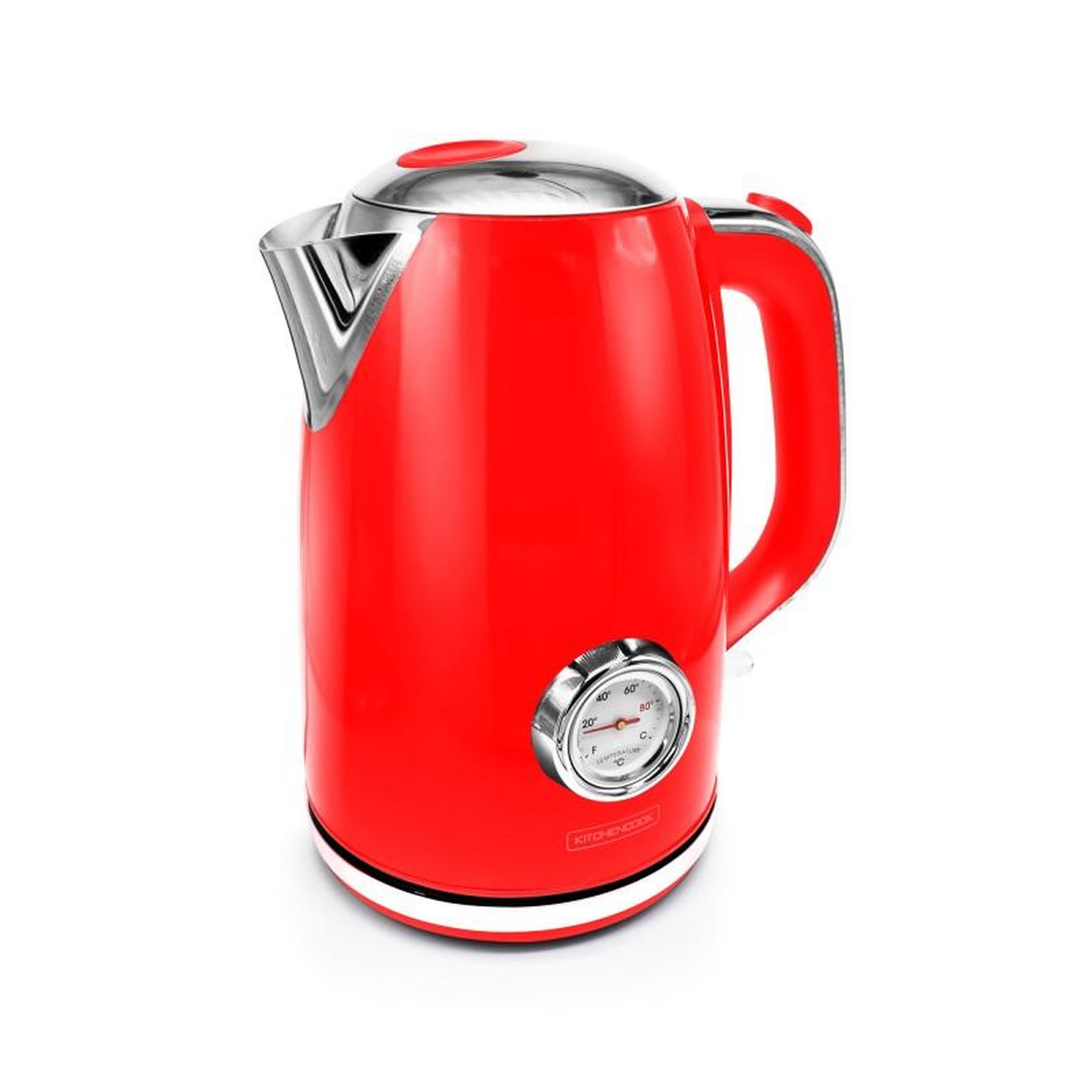 Voir la diapositive 6 : KITCHENCOOK Bouilloire style rétro avec filtre calcaire retro tea rouge kitchencook