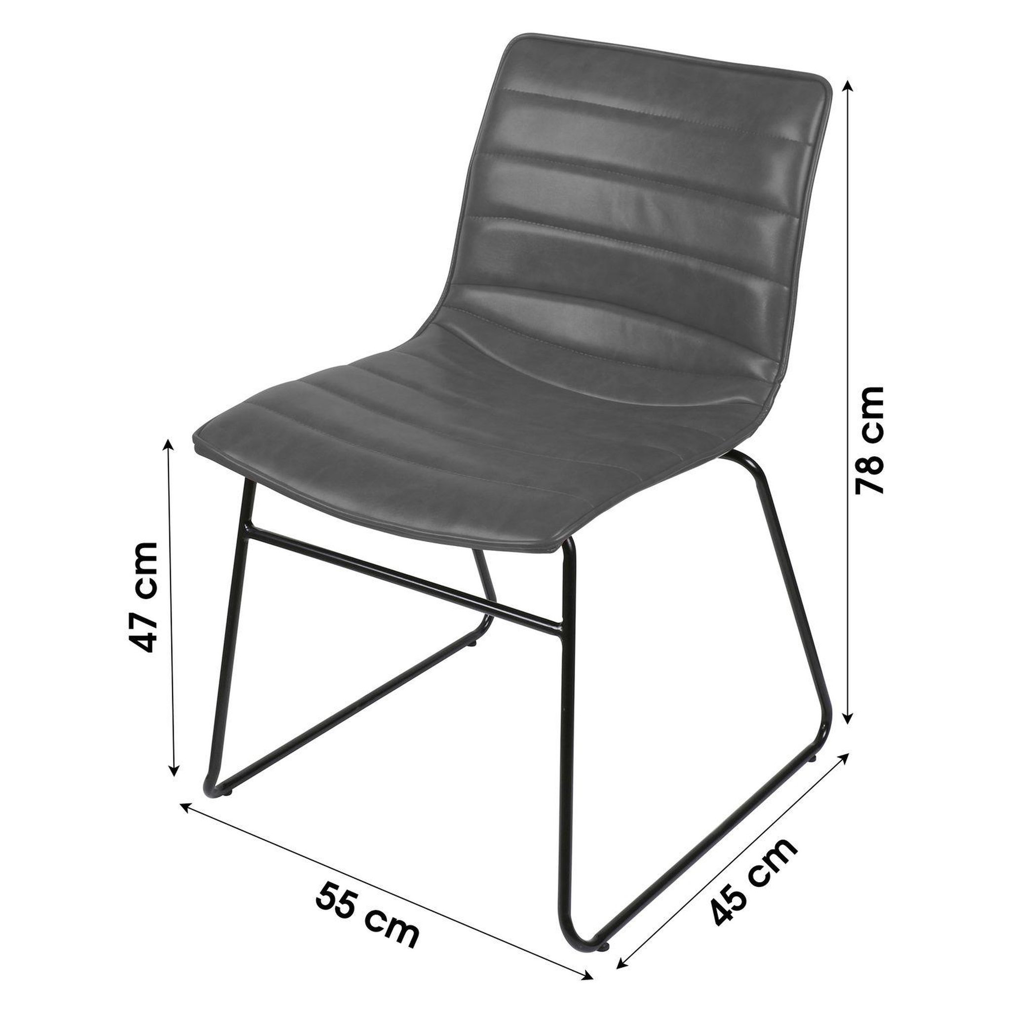 Voir la diapositive 3 : DIVERS Chaise industrielle Brooklyn