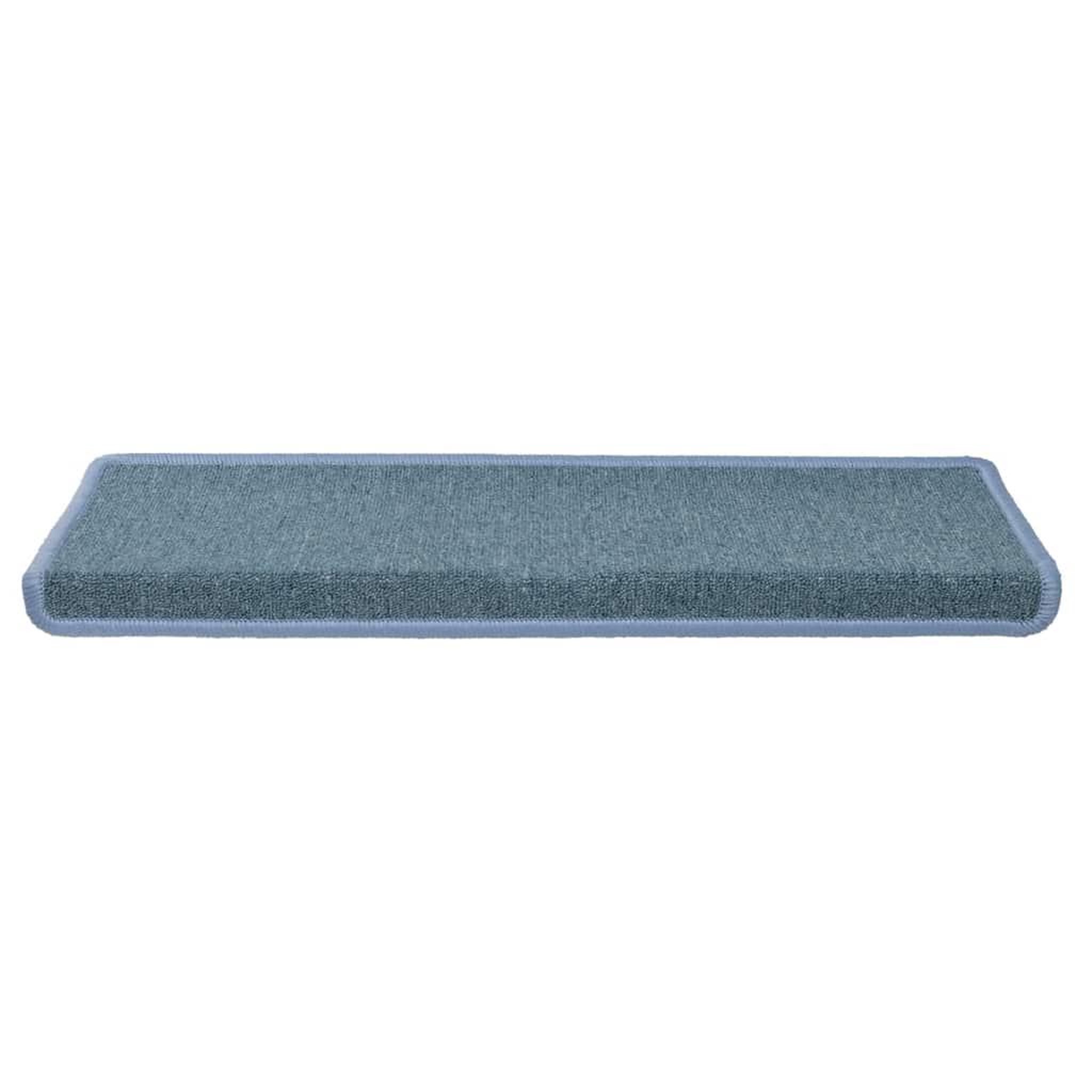 Voir la diapositive 3 : VIDAXL Tapis d'escalier 30 pcs 65x21x4 cm bleu